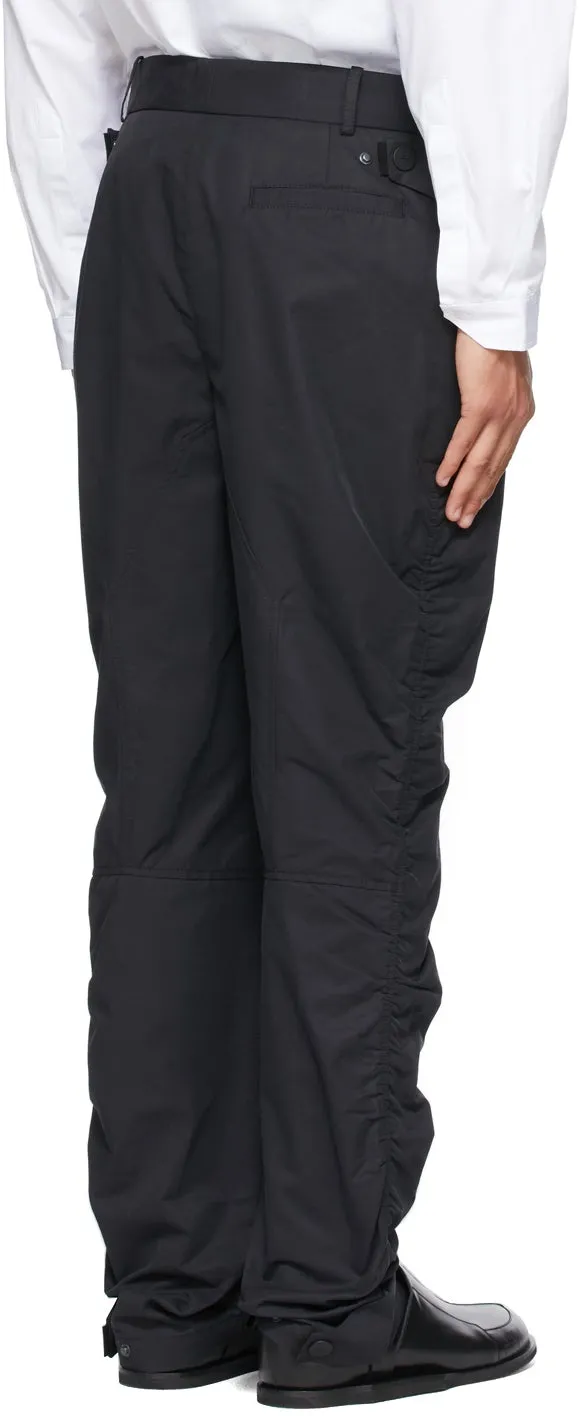 A-COLD-WALL* Black Ruche Technical Trousers