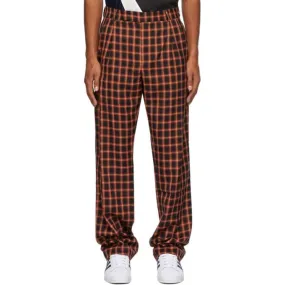 Ahluwalia Black and Red Crepe Safari Trousers