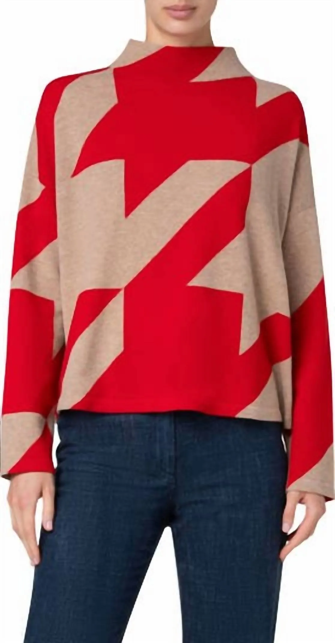 Akris Punto - Red/ Carmel sweater
