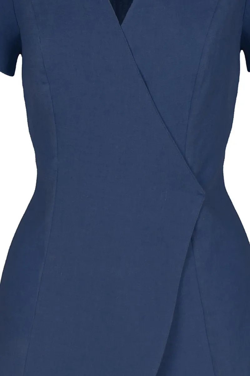 ANIKA NAVY BLUE STRUCTURED BLAZER
