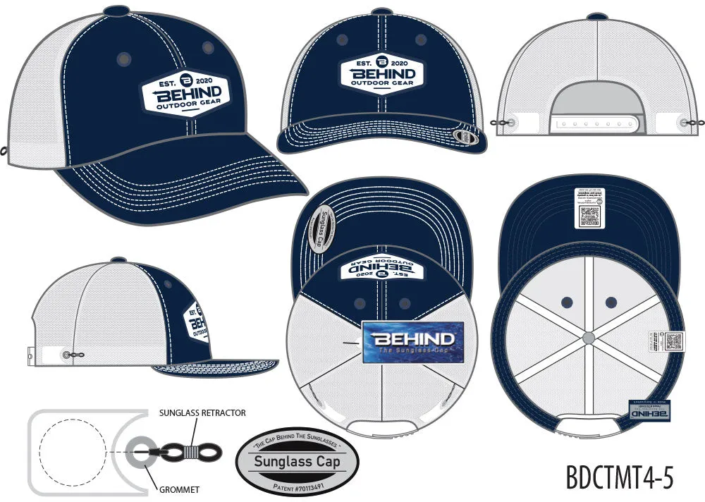 BDCTMT4-5 (NAVY / WHITE MESH)
