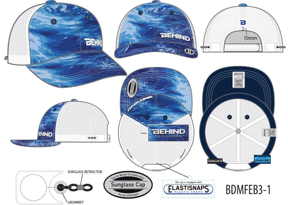 BDMFEB3-1 (BLUE OCEAN / WHITE MESH)