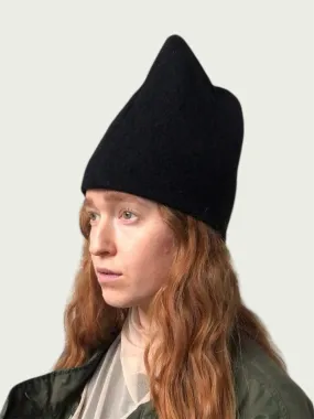 Boiled Wool Puffer Toque