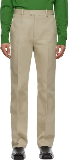 Bottega Veneta Beige Faille Trousers