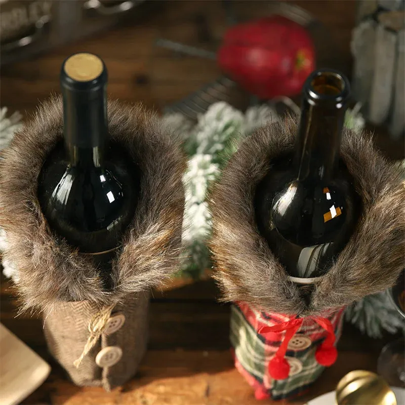 CHRISTMAS WINE BOTTLE JACKETS