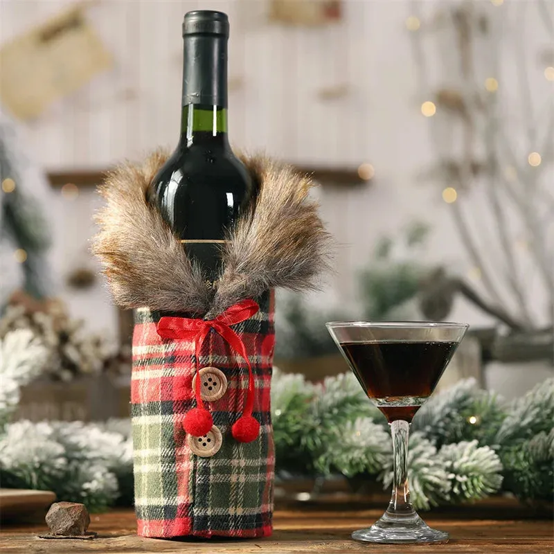 CHRISTMAS WINE BOTTLE JACKETS