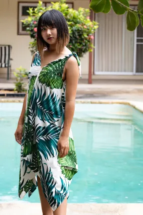 Cora Spearman Hawaii WOMENS MONSTERA Handkerchief Dress