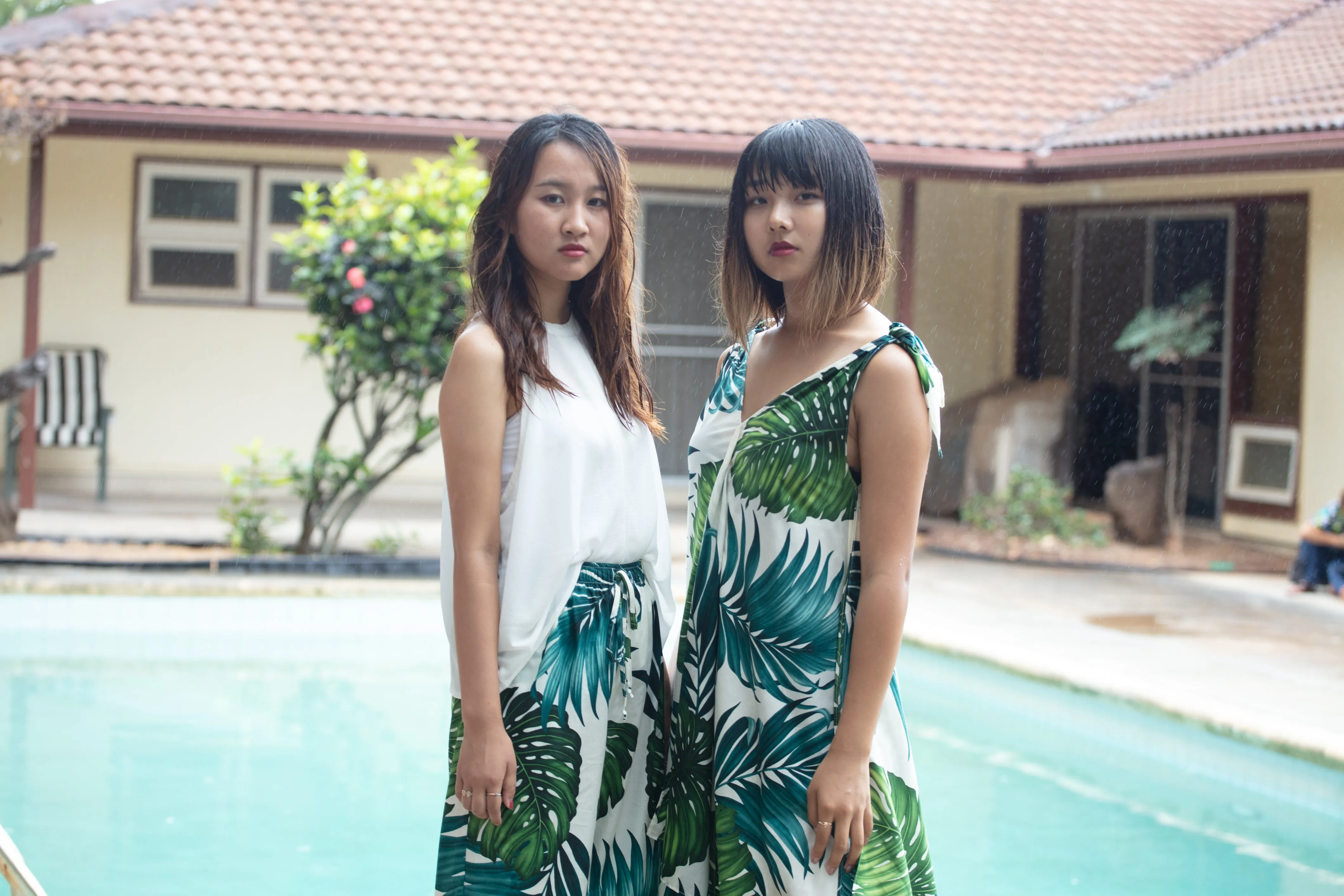 Cora Spearman Hawaii WOMENS MONSTERA Handkerchief Dress
