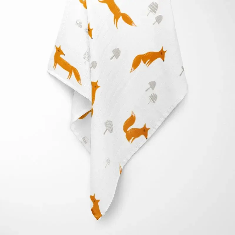 Fox Bamboo Baby Blanket – Soft, Hypoallergenic & Cozy