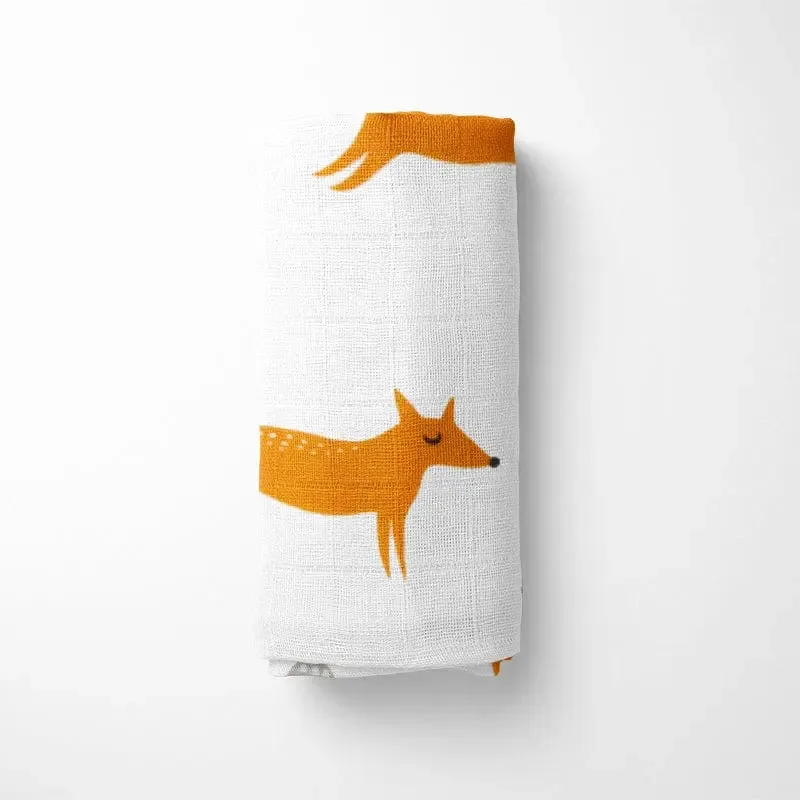 Fox Bamboo Baby Blanket – Soft, Hypoallergenic & Cozy