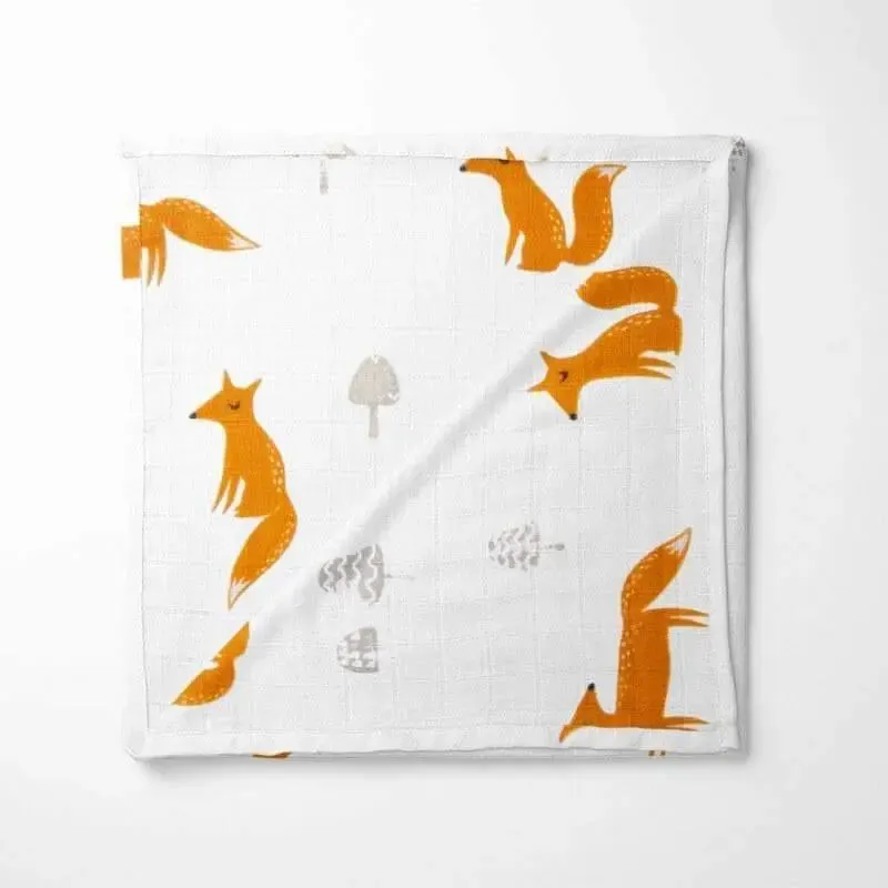 Fox Bamboo Baby Blanket – Soft, Hypoallergenic & Cozy