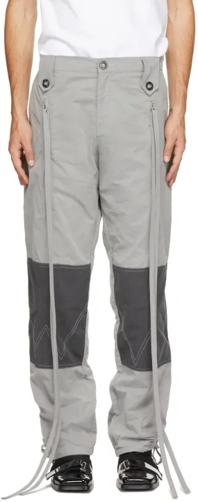 Georges Wendell Grey Canvas Trousers