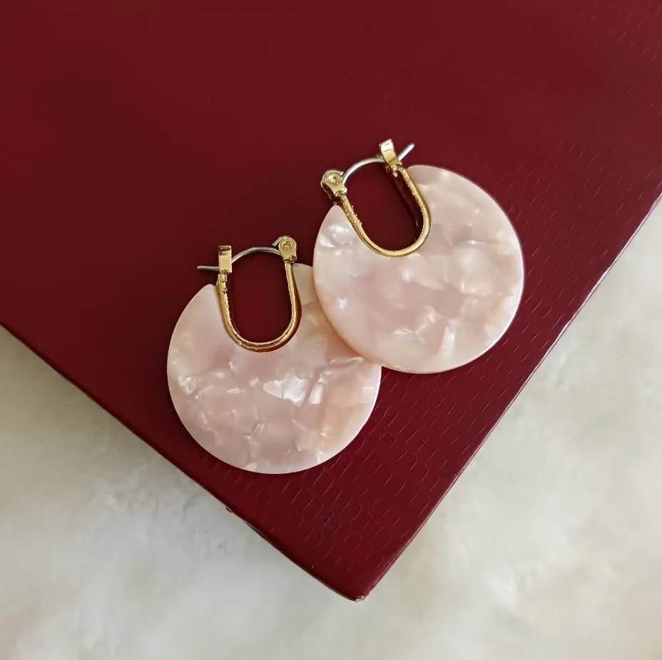 Gold Plated Acrylic Fashion Indo Western Earring