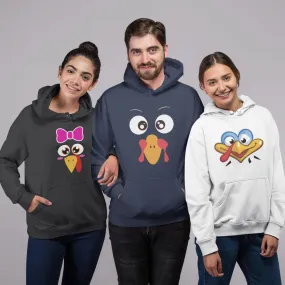 Group Matching Outfit: Cute Fall Turkey Matching Set - Thanksgiving Hoodies, Sweatshirts, Shirts & Gifts!