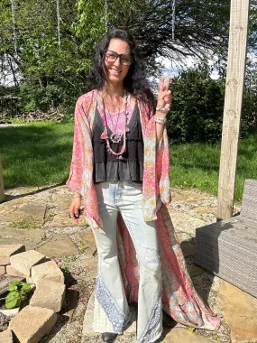 Ibiza Duster Ruffled Kimono