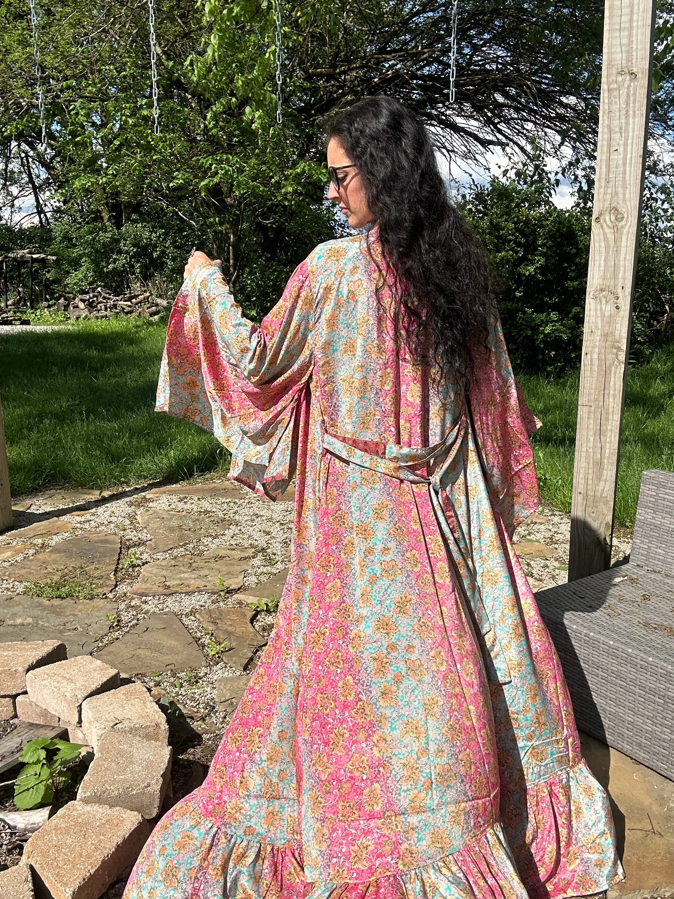 Ibiza Duster Ruffled Kimono