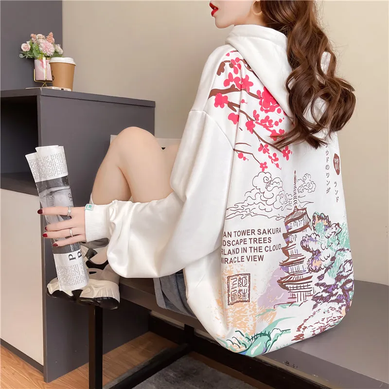 Japanese Landscape Hoodie -1115