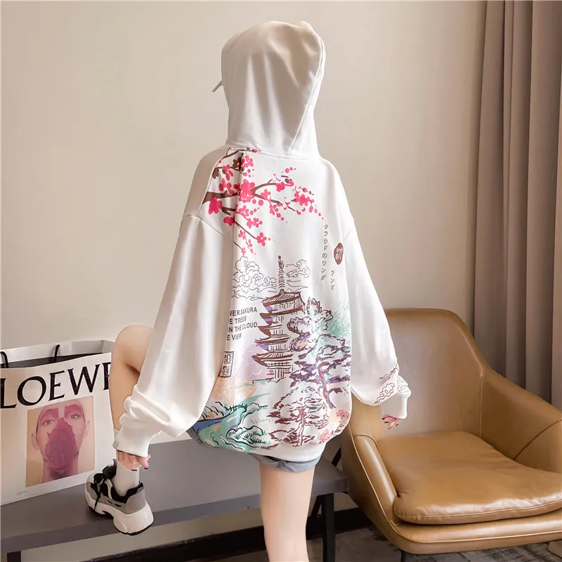 Japanese Landscape Hoodie -1115