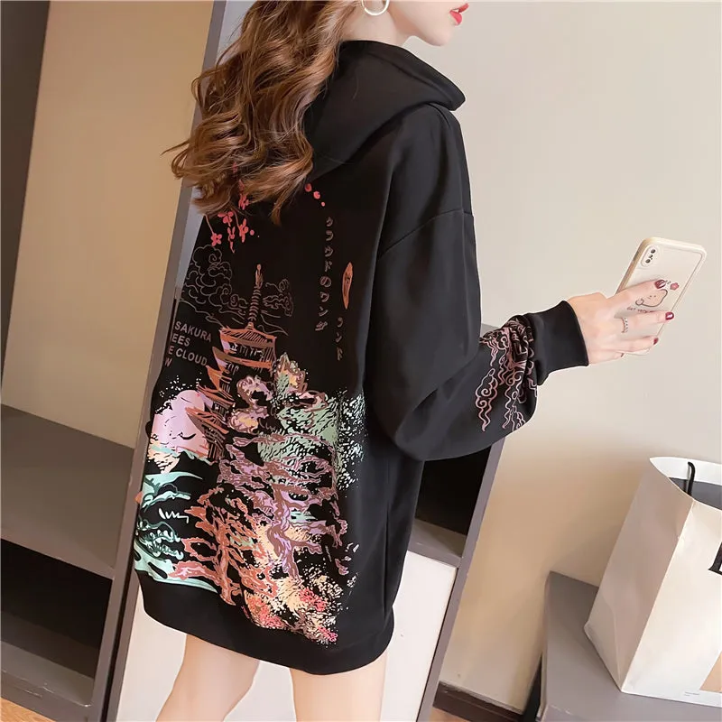 Japanese Landscape Hoodie -1115