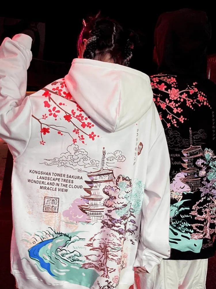 Japanese Landscape Hoodie -1115