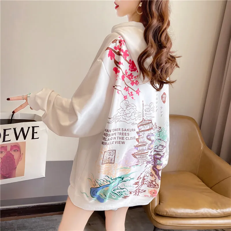 Japanese Landscape Hoodie -1115