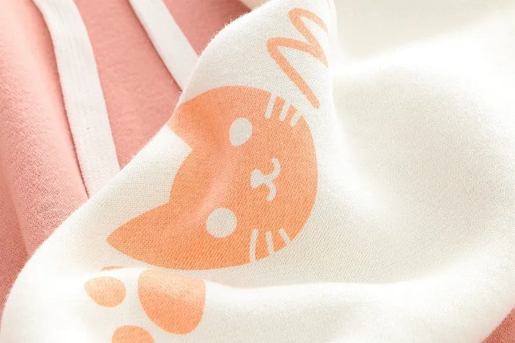 Meow Elegance: Harajuku Kitty Paw Letter Hooded Sweatshirt - Elevate Your Style with Feline Charm! 🌈😺
