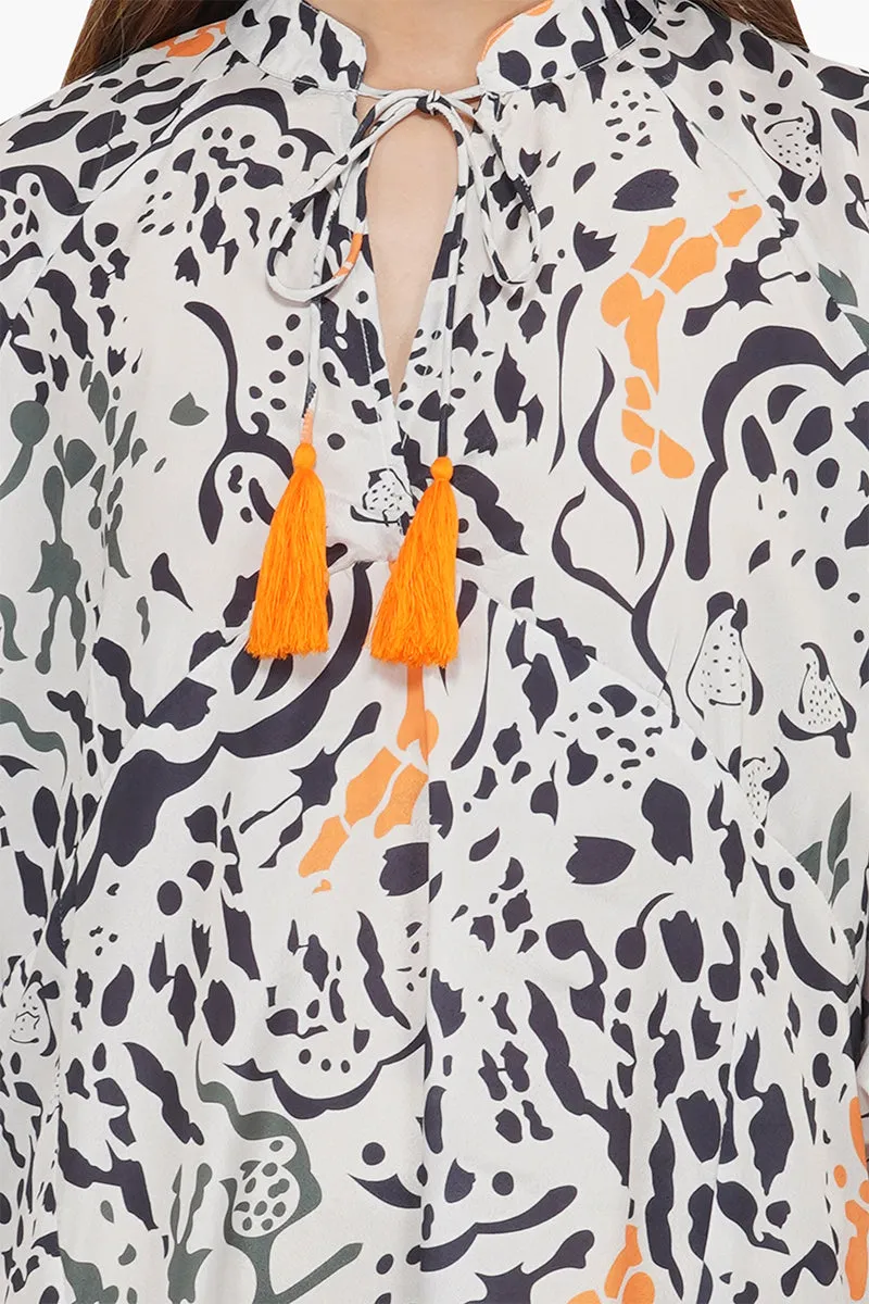 Wild Animal Print Maxi Dress