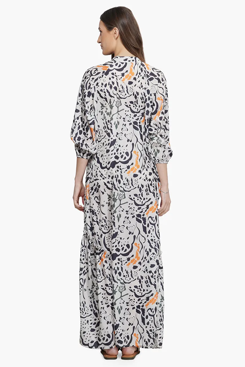 Wild Animal Print Maxi Dress