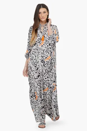 Wild Animal Print Maxi Dress